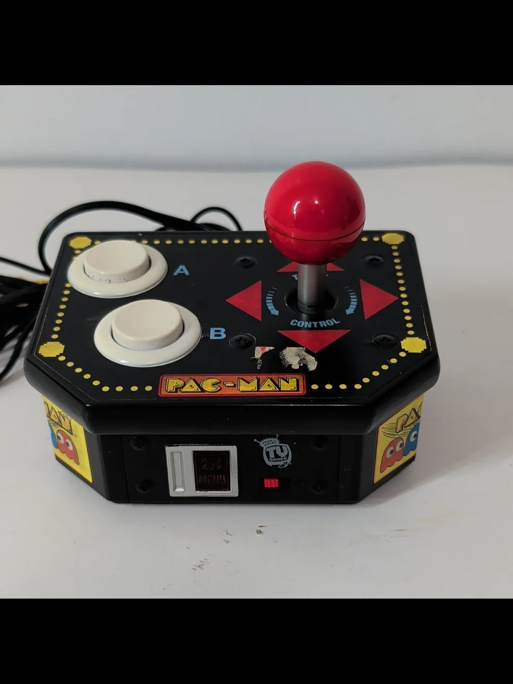 Retro Arcade Joystick Controller - Black with Red Ball